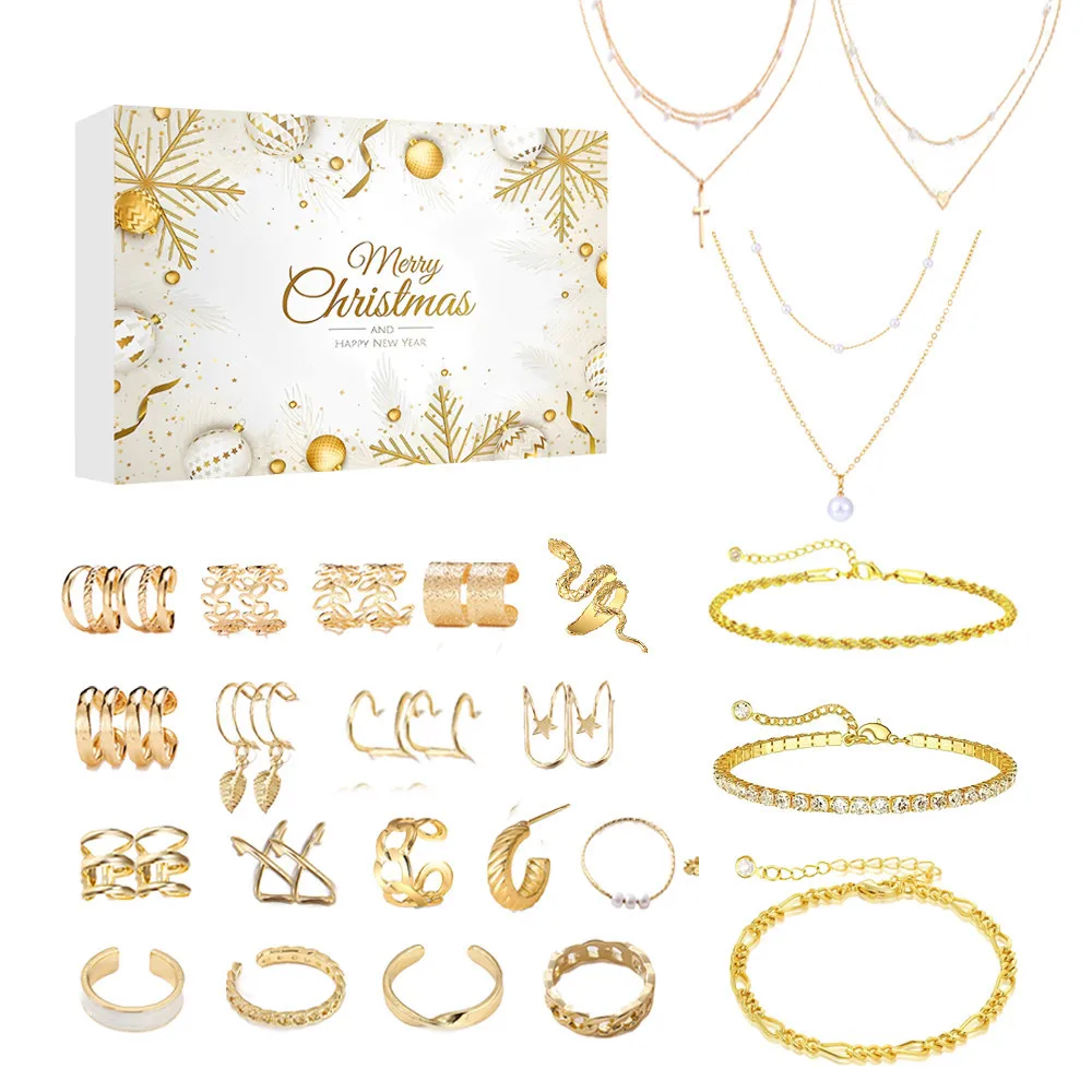 Kids Timers Colorful Jewelry Advent Calendar 2024 For Women 24 Days Countdown Calendar For Christmas Christmas Learning Timer