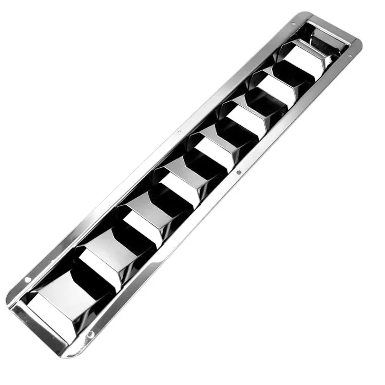 

Rectangular Stainless Steel 8-bar Ventilation Board 3/4/5/6 Grid Marine Yacht Hardware Accessories