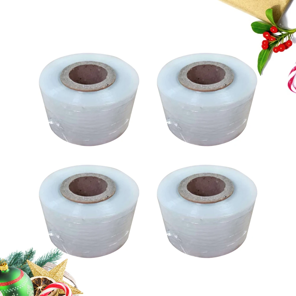 

4pcs 4 Rolls 3Cm Width Pe Grafting Tape Stretchable Self-Adhesive Waterproof Film For Plant Grafting Tools Garden Supplies Fruit