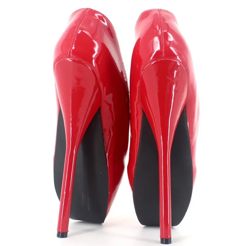 CACA 18cm Erotic High Heels,Women Pumps,Fetish Stage Show Pole Dancing Ballet Shoes,Pointed Toe,Red,White,Black,Customizd Colors