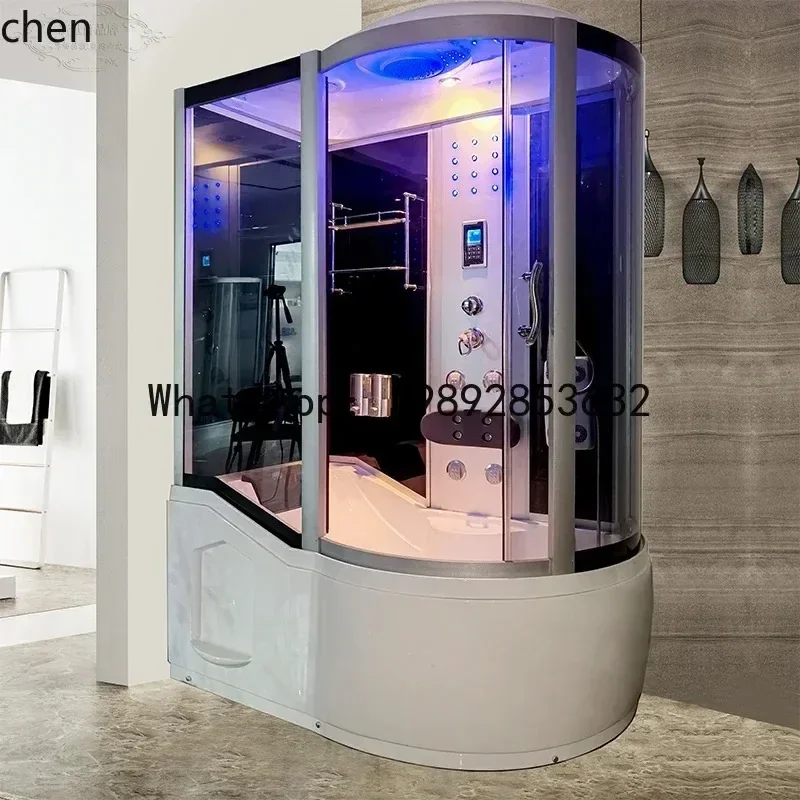 DSA-  Integrated Shower Room With Bathtub Integrated Household Steam Bathroom Bathroom Bathroom Mobile Glass Door Partition
