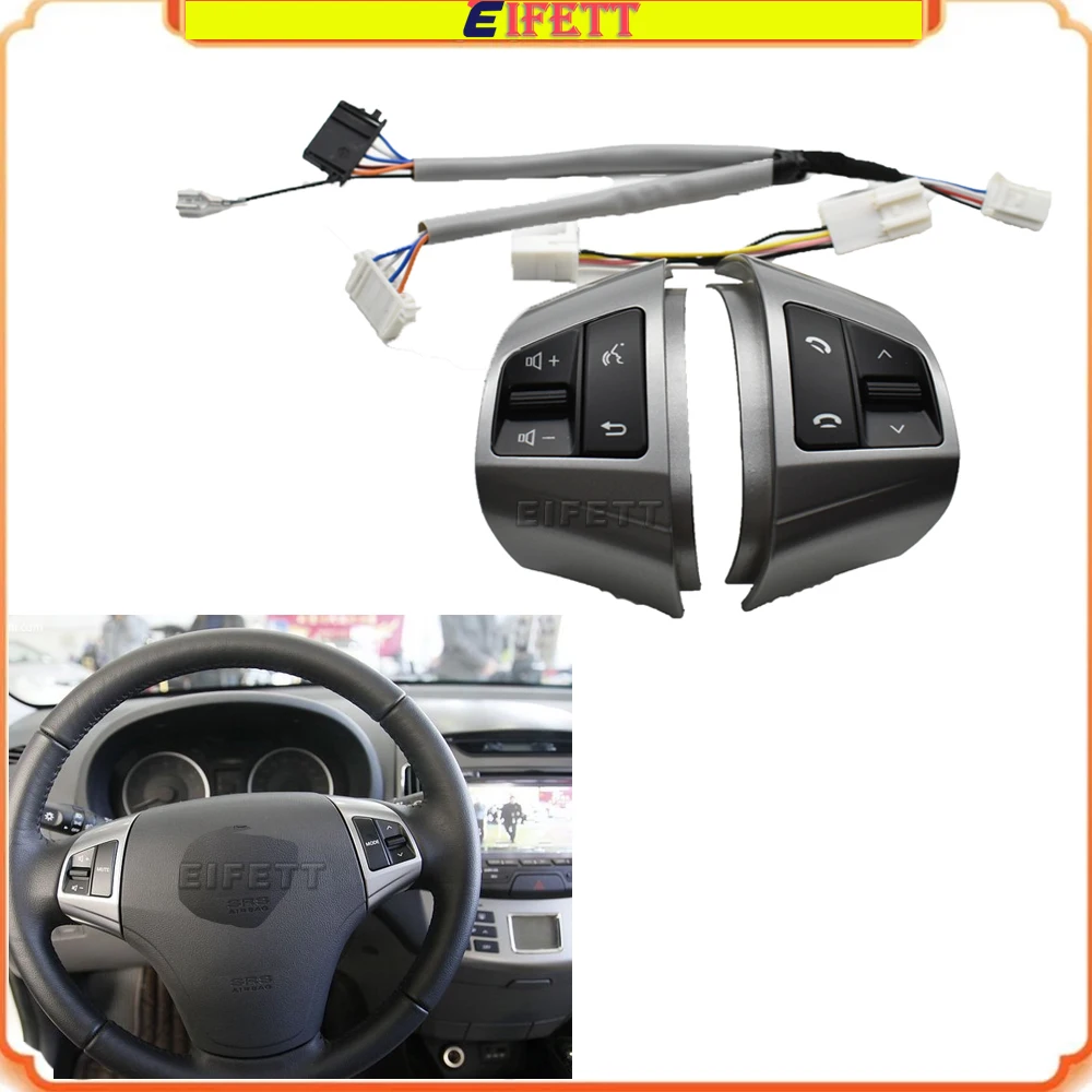 

Blue Backlight For Hyundai Elantra HD 2008-2015 Multifunction Steering Wheel Remote Control Music Switch Volume Control Button