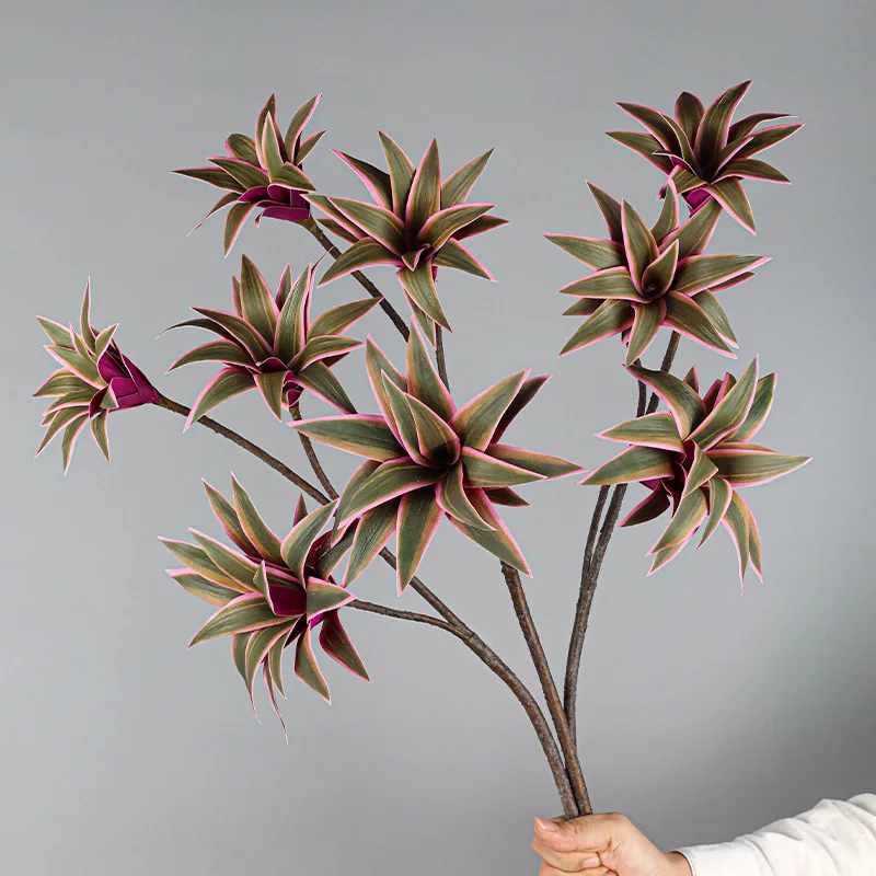 83 cm große künstliche Lilienpflanzen, Zweig, tropische Baumblätter, gefälschte Bambusblätter, fühlt sich echt an, Magnolienlaub für Zuhause, Hochzeit – Detail 3