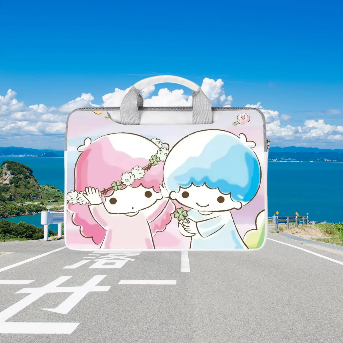 

Мультяшная сумка для ноутбука Hello Kitty Kurome (13.3, 14, 15, 15.6, 16 дюймов) для MacBook, чехол-портфель для компьютера, сумка для хранения, подарок