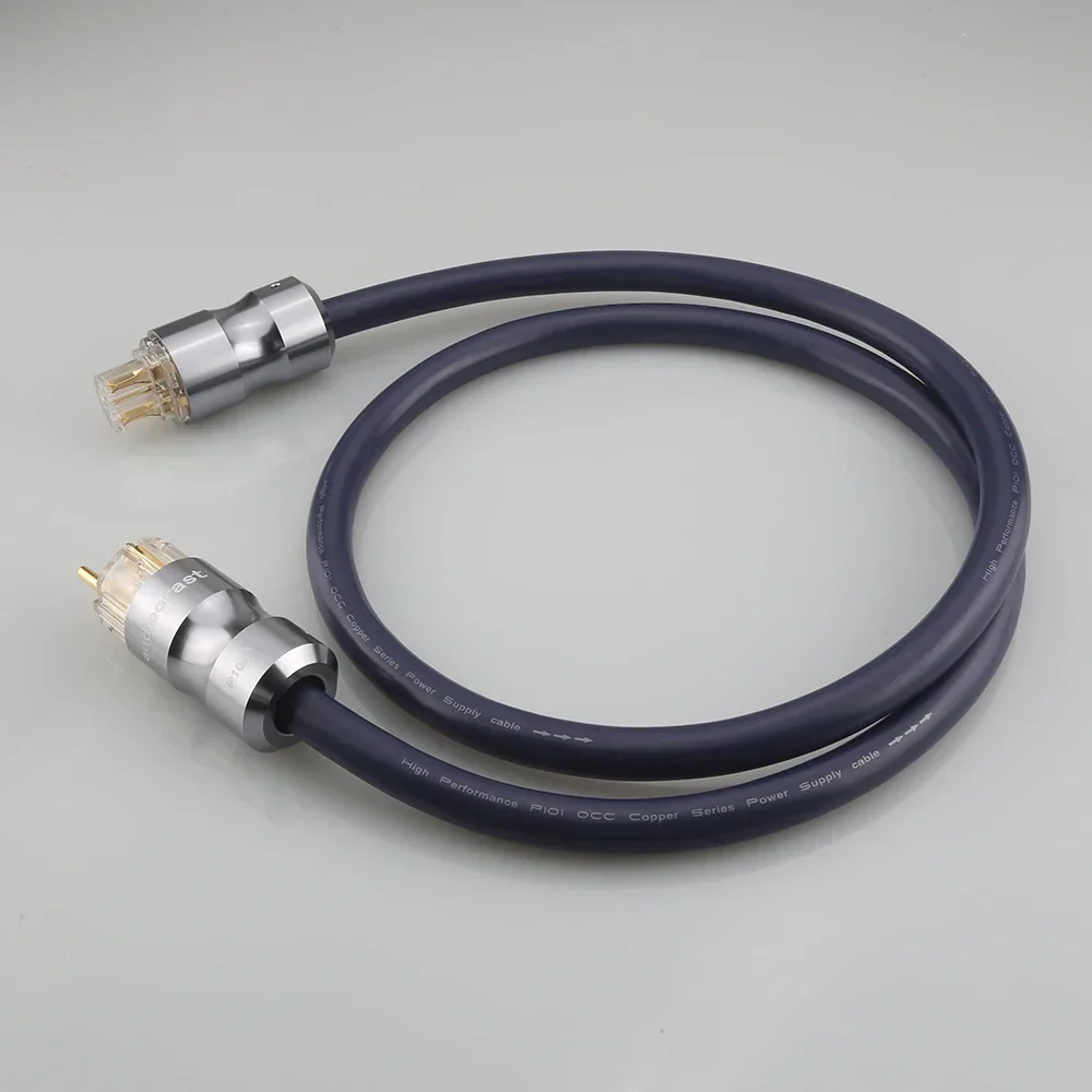 

HiFi Audio Super 5N медный многопроводный кабель питания переменного тока, разъем для США/ЕС, провод для усилителя, плеер, шнур для лучшего качества звука
