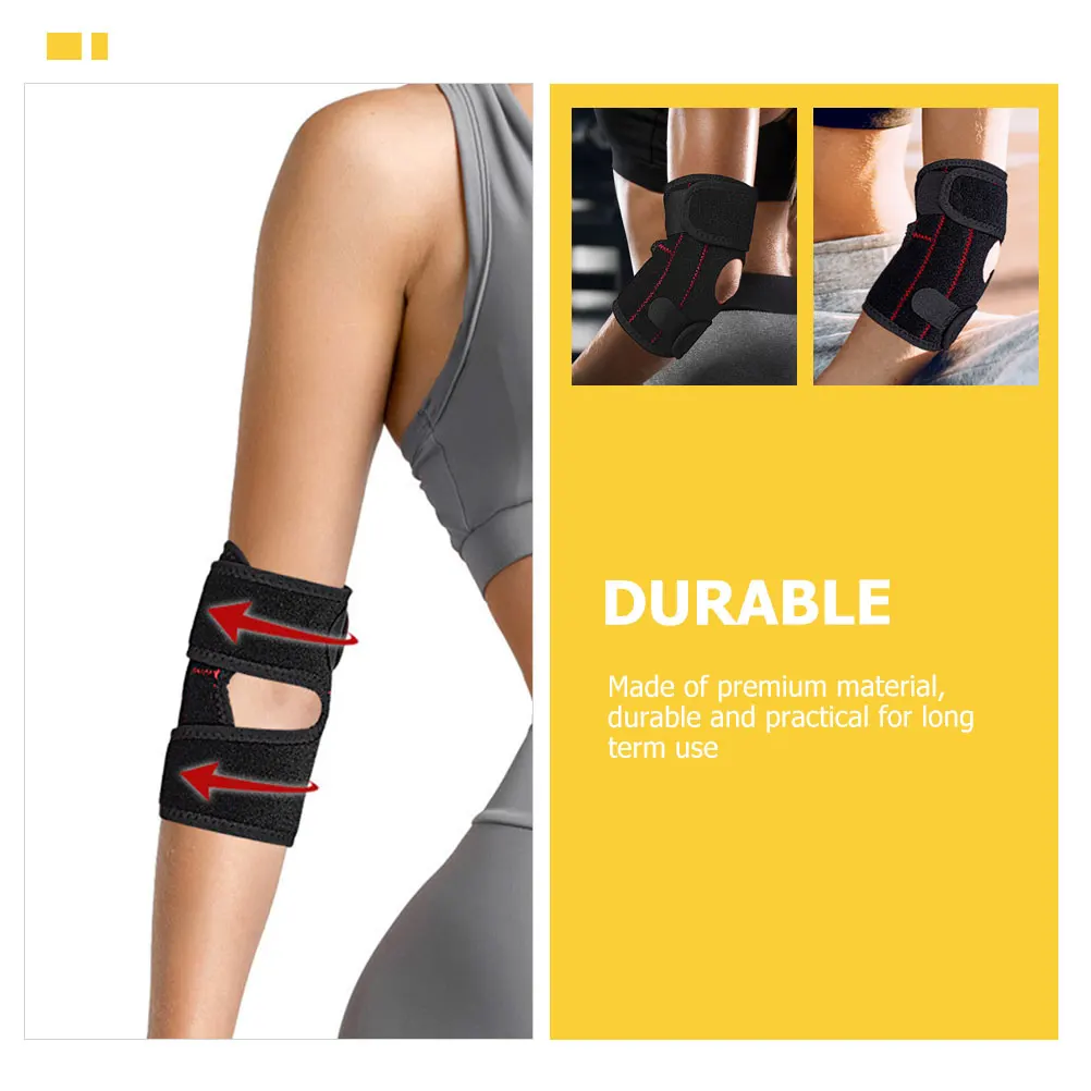 

Adjustable Sports Elbow Pad Double Spring Support Padded Arm Brace For Men Women Cycling Fitness Climbing Running Recovery
