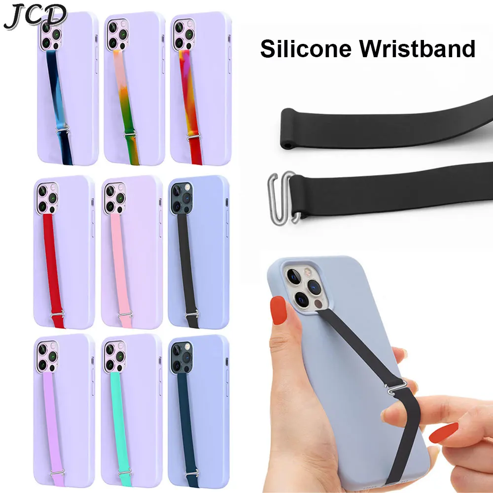 

JCD Elastic Silicone Phone Straps Ropes Holder Soft Wristband Hand Band Grip Finger Ring For iPhone Samsung Huawei Xiaomi