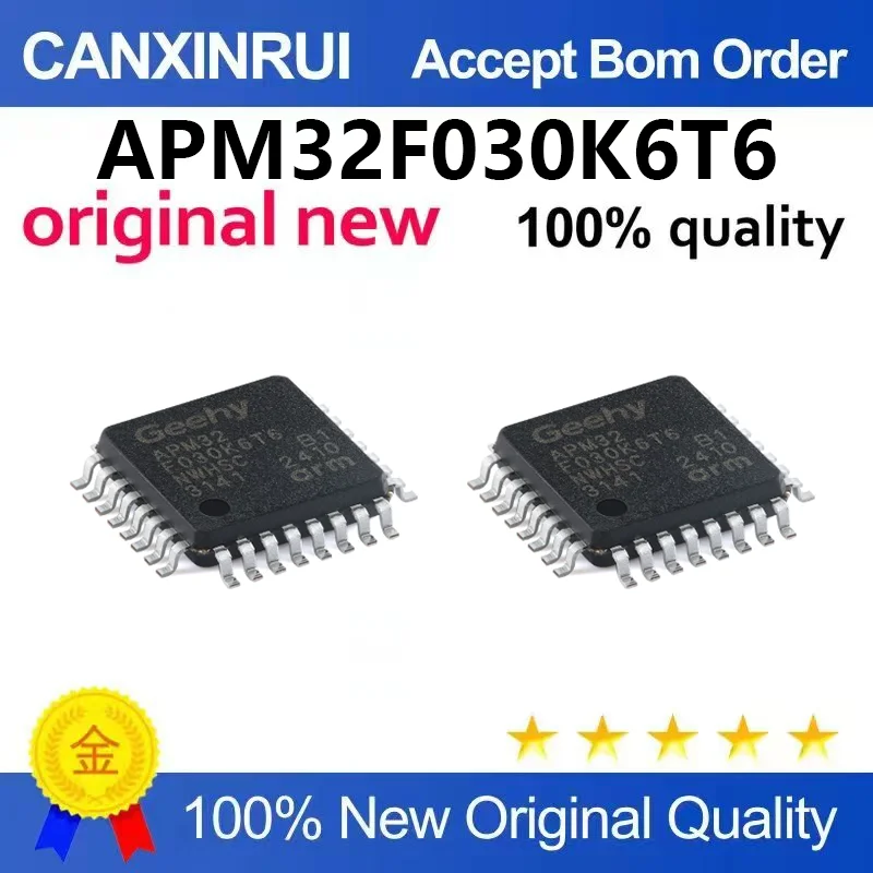 (5pcs-100pcs)New APM32F030K6T6 LQFP-32 ARM Cortex-M0 32-bit microcontroller