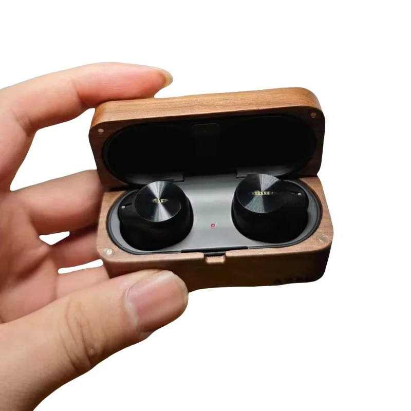 Étui de protection pour écouteurs en bois de noyer, adapté aux écouteurs Bluetooth sans fil Panasonic Technics AZ80 Ghibli