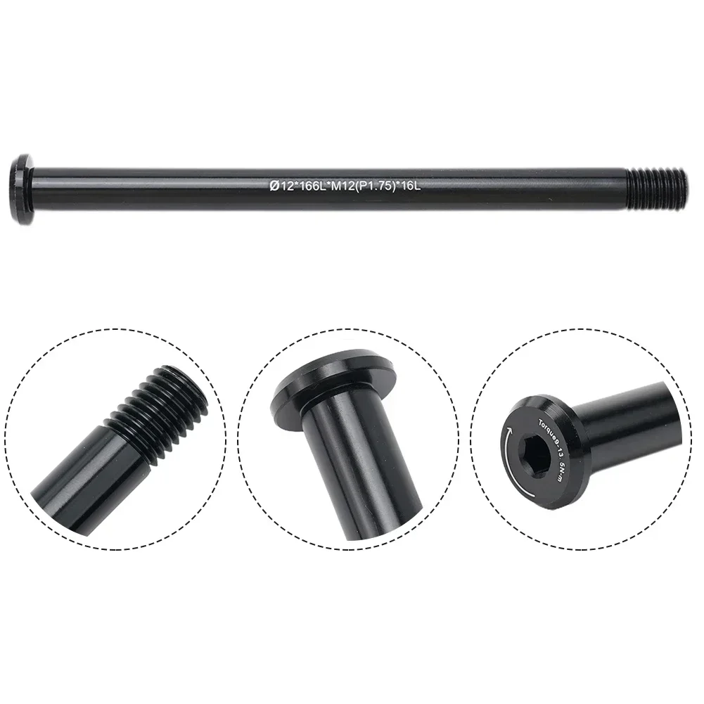 Bike Bicycle Replacement Front/Rear Thru Axle 12/15mm 122-181L P1.5/P1.75 Bike Repair Tool Accessories