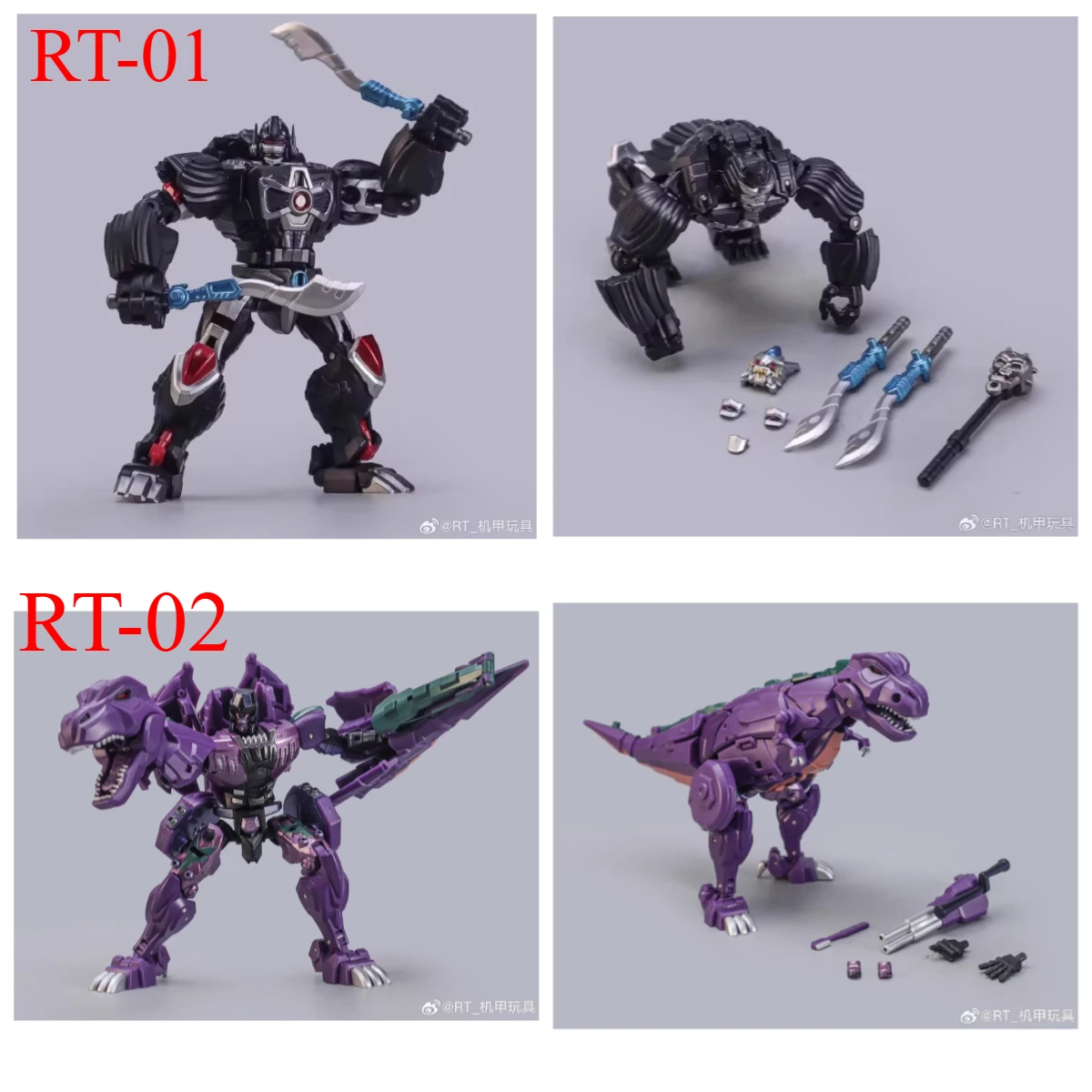

24-часовая доставка Трансформированные игрушки ROBOTtoys Малый масштаб RT-01 Капитан Цезар Орангутан RT-02 Тиран Тираннозавр Рекс