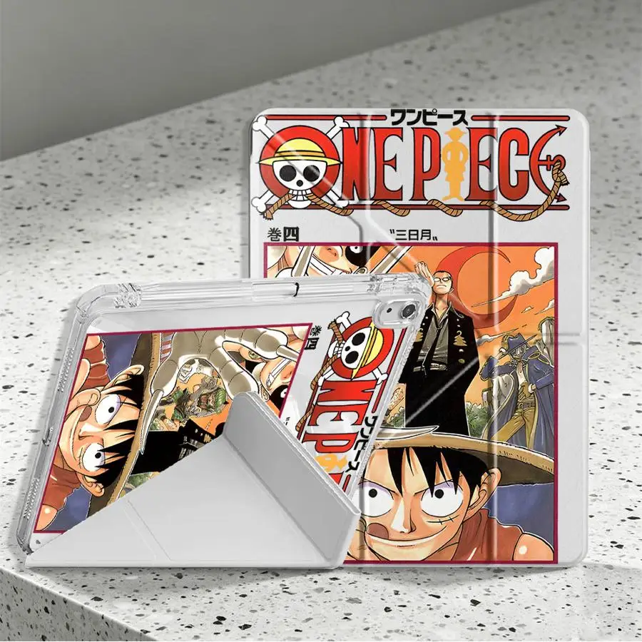 Cartoon One Piece With Pen Slot Cover Tablet Case For Samsung Galaxy Tab A8 A11 S7 FE A9 Plus S9 Plus S10 Lite S8