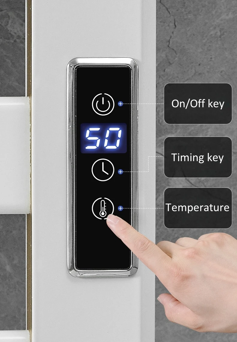 Electric Stainless Steel Towel Warmer Rack Wall-Mounted Heated Dryer Foldable Feature Clothes Rack Smart Electronic for Bathroom