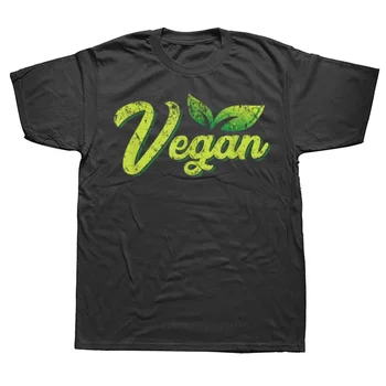 Go Vegan 그래픽 맞춤형 프린트 티셔츠, 남녀공용 여름 티셔츠, 사랑의 선물 식물 베이스 