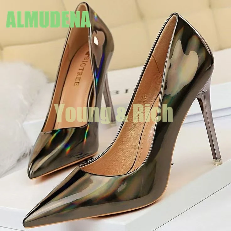 حذاء نسائي كاجوال بكعب عالٍ نحيف متعدد الألوان مع مزاج أنيق وتصميم عصري ومتطور #6