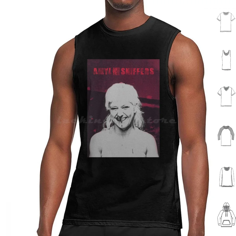 Amyl And The Sniffers Blood Tank Tops Print Cotton Amyl And The Sniffers Punk Pub Garage Glam Punk Indie Mods