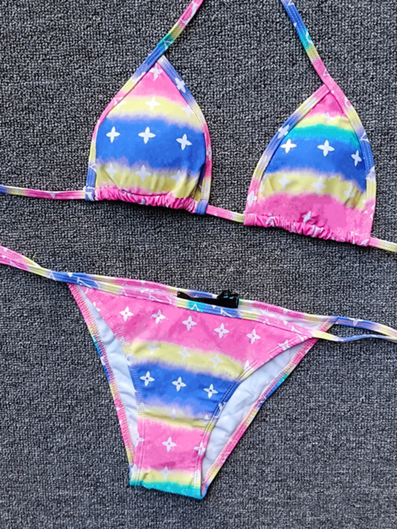 Swimwear Bikini Set Sexy New Navy Blue Swimsuits Woman Sexy Bathing Suits Bikinis Triangle Bandage Female Beachwear X013