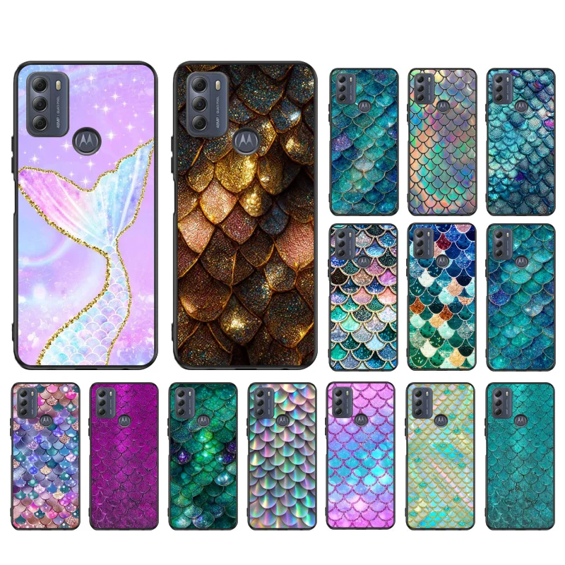 Mermaid scales Fish Scale Phone Case For Moto Edge 50 40 Pro Edge 40 30 Ultra Neo Fusion G Power G Stylus G Play E32 E20 E40 