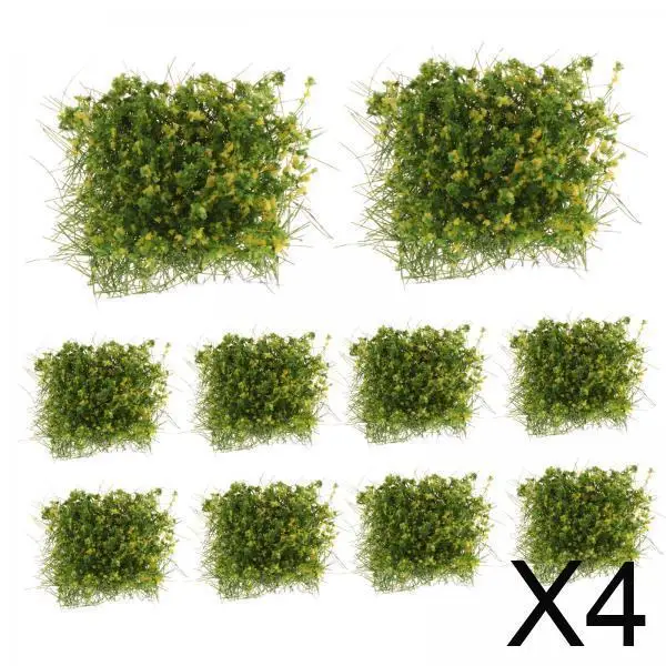 نموذج خصلات زهور ملونة من العشب المصغر DIY لمناظر طبيعية القطار ومجموعات بناء المنزل المصغر #1