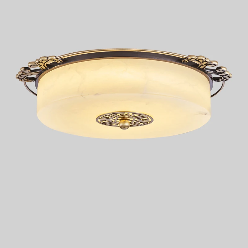 

Luxury Europe Circular Marble Ceiling Light Led Grand Household Lamp Bedroom Living Room Balcony Corridor Aisle Illuminaire