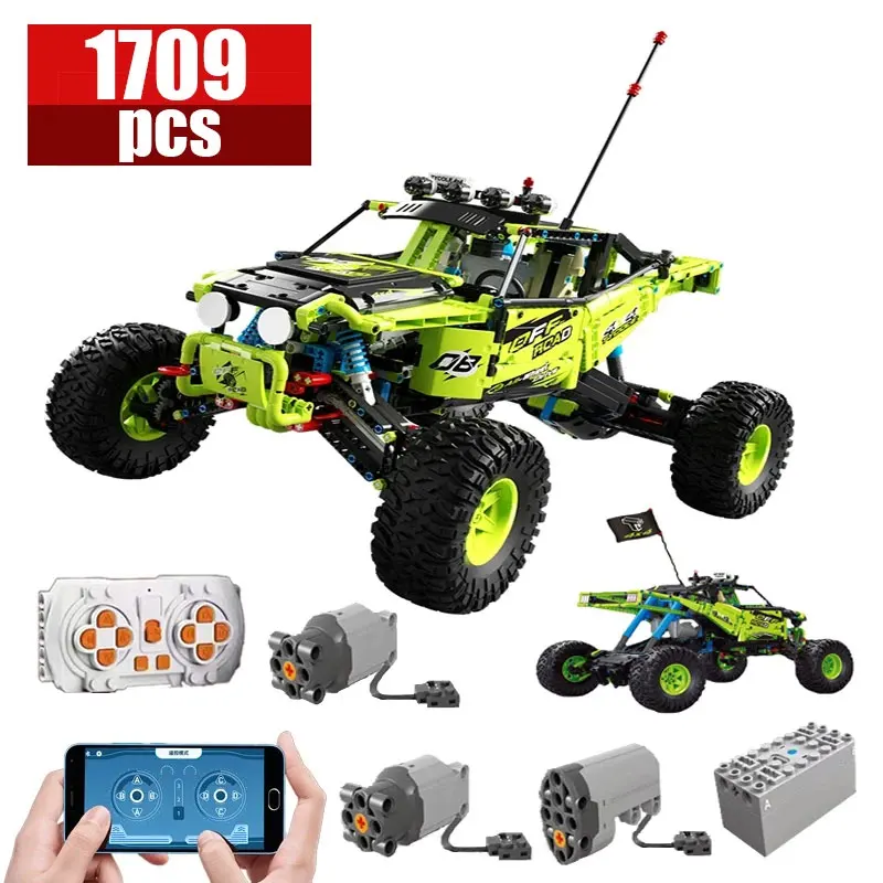 

RC Off Road Racing Car Buggy MOC Building Blocks APP Programming Cross Country Remote Control Vehicle Truck Bricks Toys Gifts