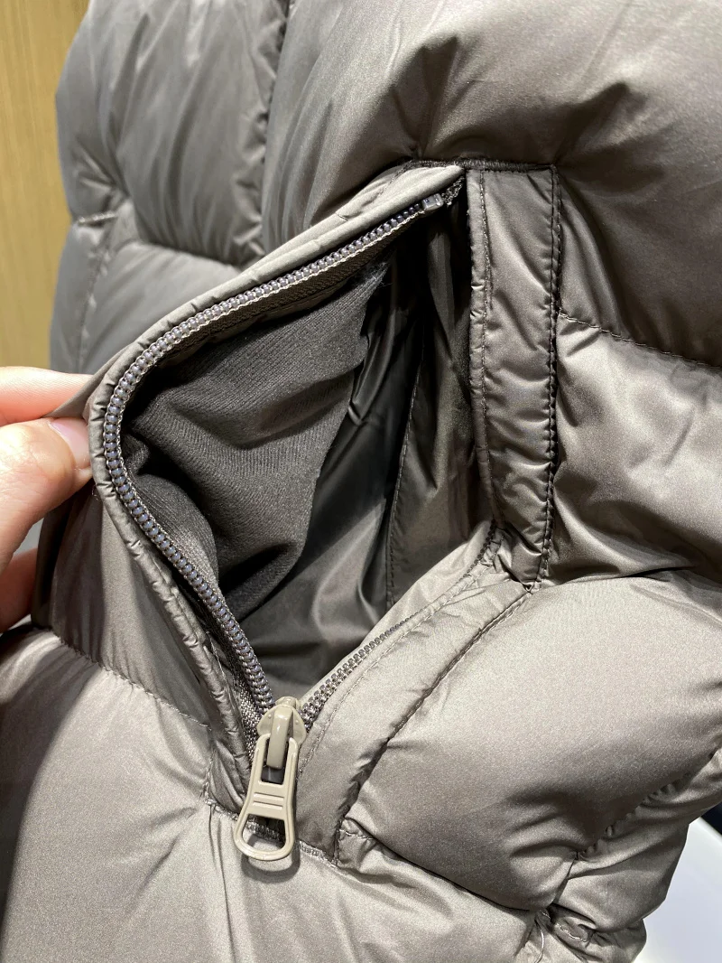 

Men's Thiened down Vest Casual Du Feather High Puffin Winter Warm Coat Zipper Closure Color Faion Urban Sle