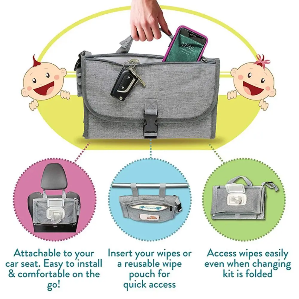 New Newborn Baby Essentials Diaper Bag Diaper Changing Pad Portable Changing Pad Changing Mat