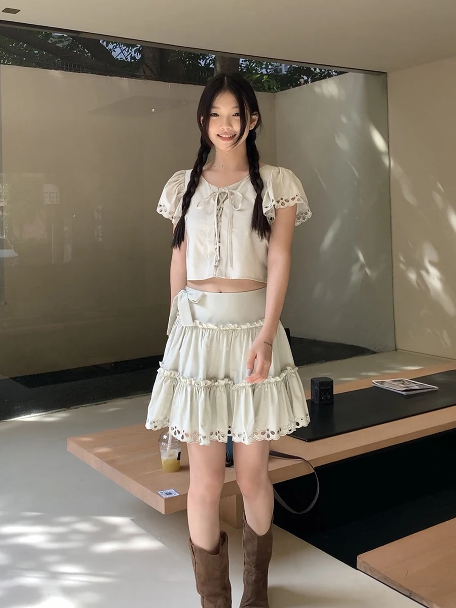 

Summer Sle Women's irt Slim Fit ort Sve Unique Design Cotton Material Commute Faion Ele Quali Top