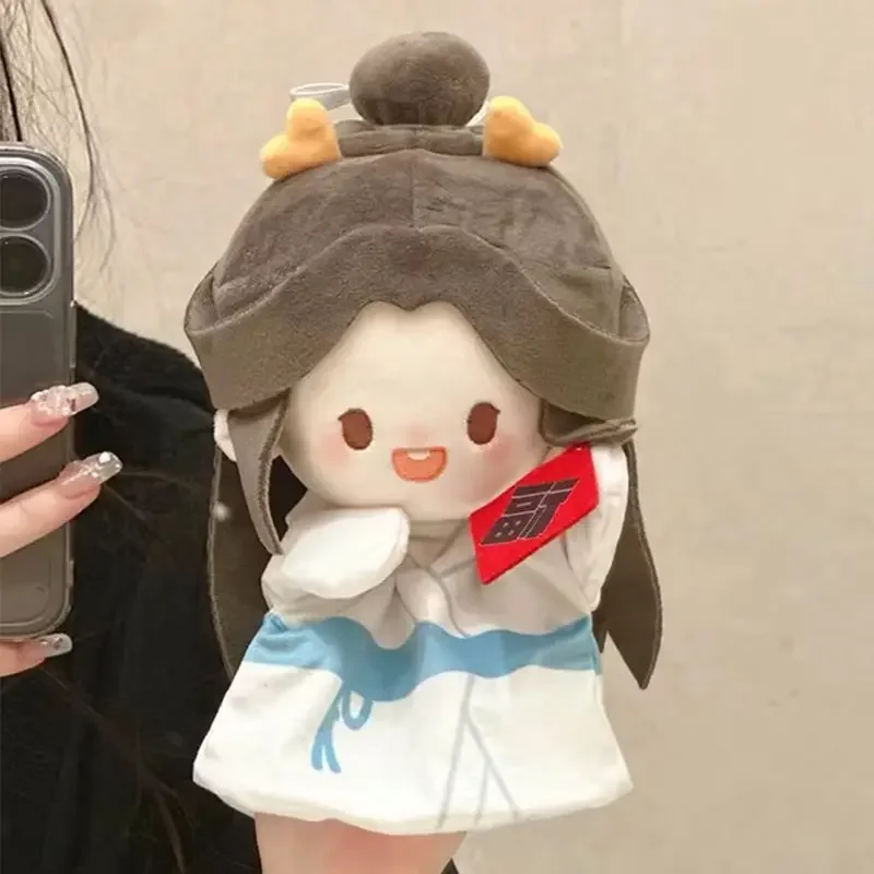 20cm Lalka Ręczna Wypchana Anime Tian Guan Ci Fu Xie Lian Hua Cheng Push Lalka Zabawki dla Dzieci Dorośli Kreskówka Śliczne Przyjaciele Prezent