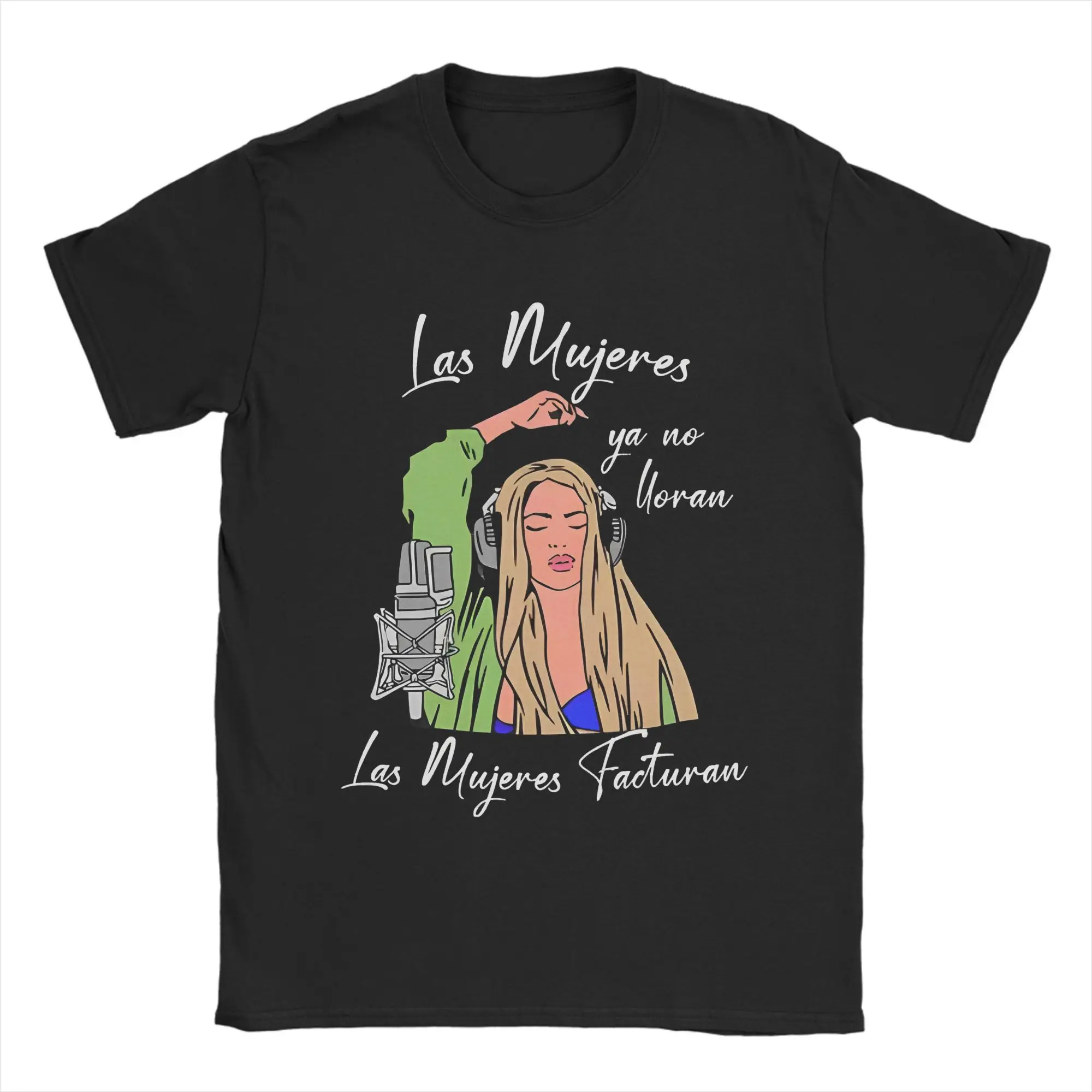 Shakira Las Mujeres Ya No Lloran T Shirt Men Cotton Tops Shirts Novelty  Women Don't Cry Round Neck Short Sleeve