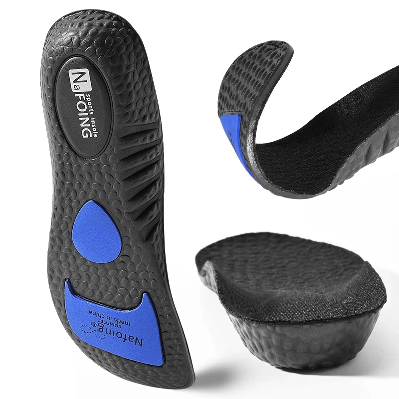 EVA Insoles สําหรับรองเท้า Shock พื้นรองเท้า Orthotic Absorption ระงับกลิ่นกาย Breathable Cushion Running Insoles สําหรับฟุต Arch Support