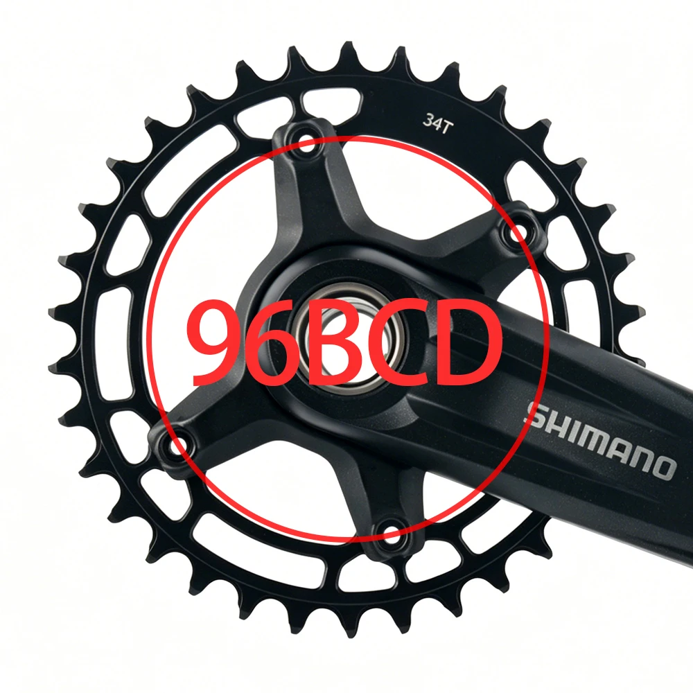 SHIMANO FC-MT510-1 1x8/9/10/11/12-Gang ​ ​ MTB 170/175mm WUZEI 96BCD 32/34/36/38/40T BSA-MT501/PA-MT500 Mountainbike-Kurbelgarnitur – Detail 9