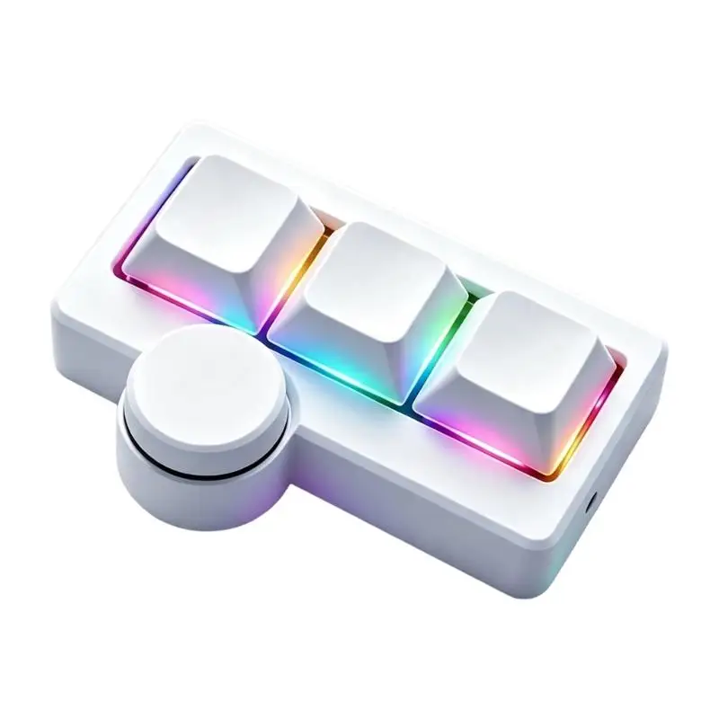 R53C 3 USB Mechanical Control Command Pad with Knob for Editing and Play