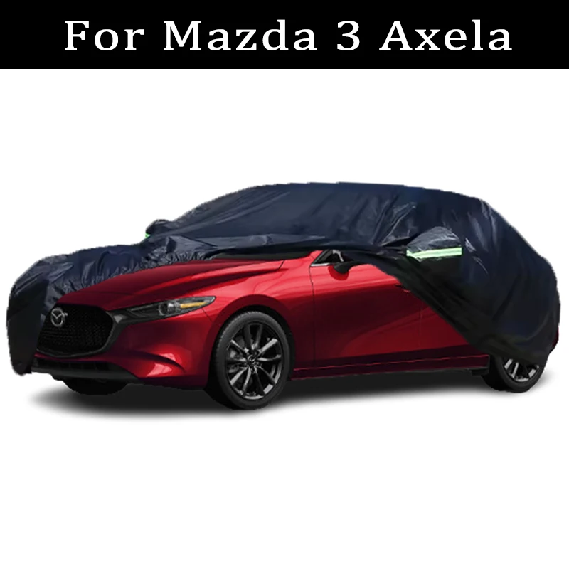 

For Mazda 3 Axela Car Covers Outdoor Waterproof Dustproof Sun Rain Snow Protection Thick Oxford Cloth Full Car Accessories