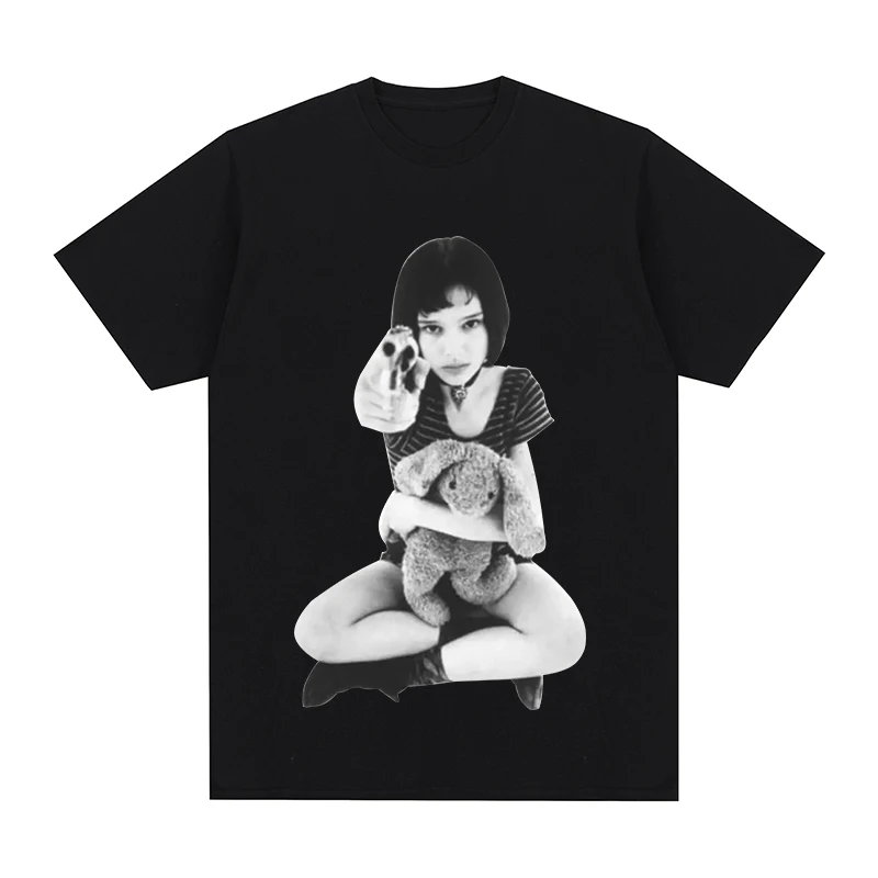 Léon The Professional Vintage T-shirt Jean Reno Natalie Portman Cotton Men T Shirt New TEE TSHIRT Womens Tops
