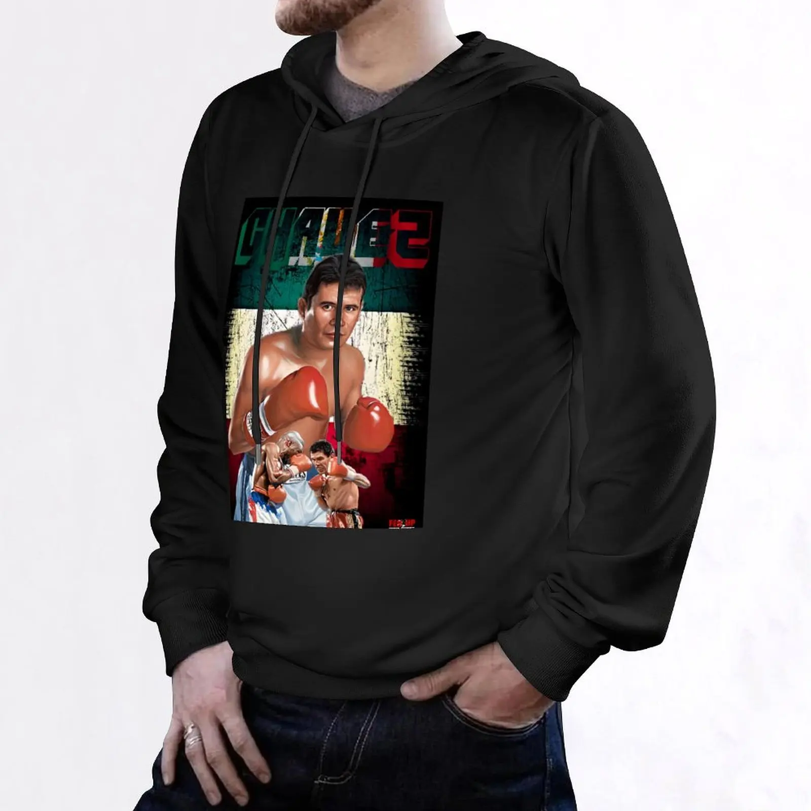 Julio Cesar Chavez El Gran Campeón de Mexico هوديي ملابس الخريف الكورية ملابس الرجال الرجال قميص العرق هوديي الرسم #6