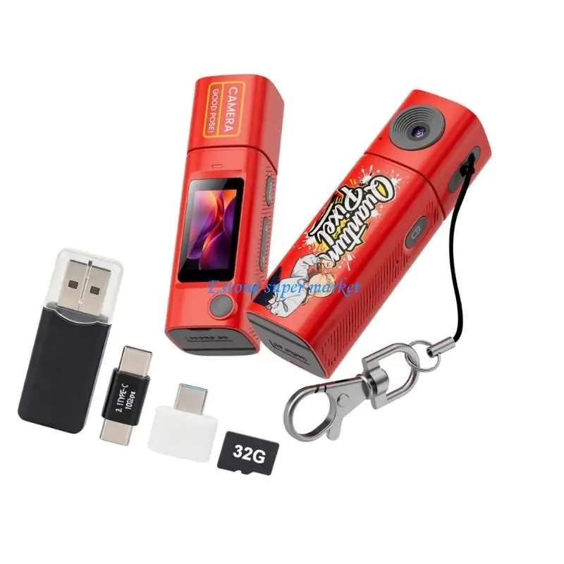 090b-ポケットサイズの-2k-デジタルカメラ-21-個のフィルターと旅行写真用の-32gb-メモリカードを含む