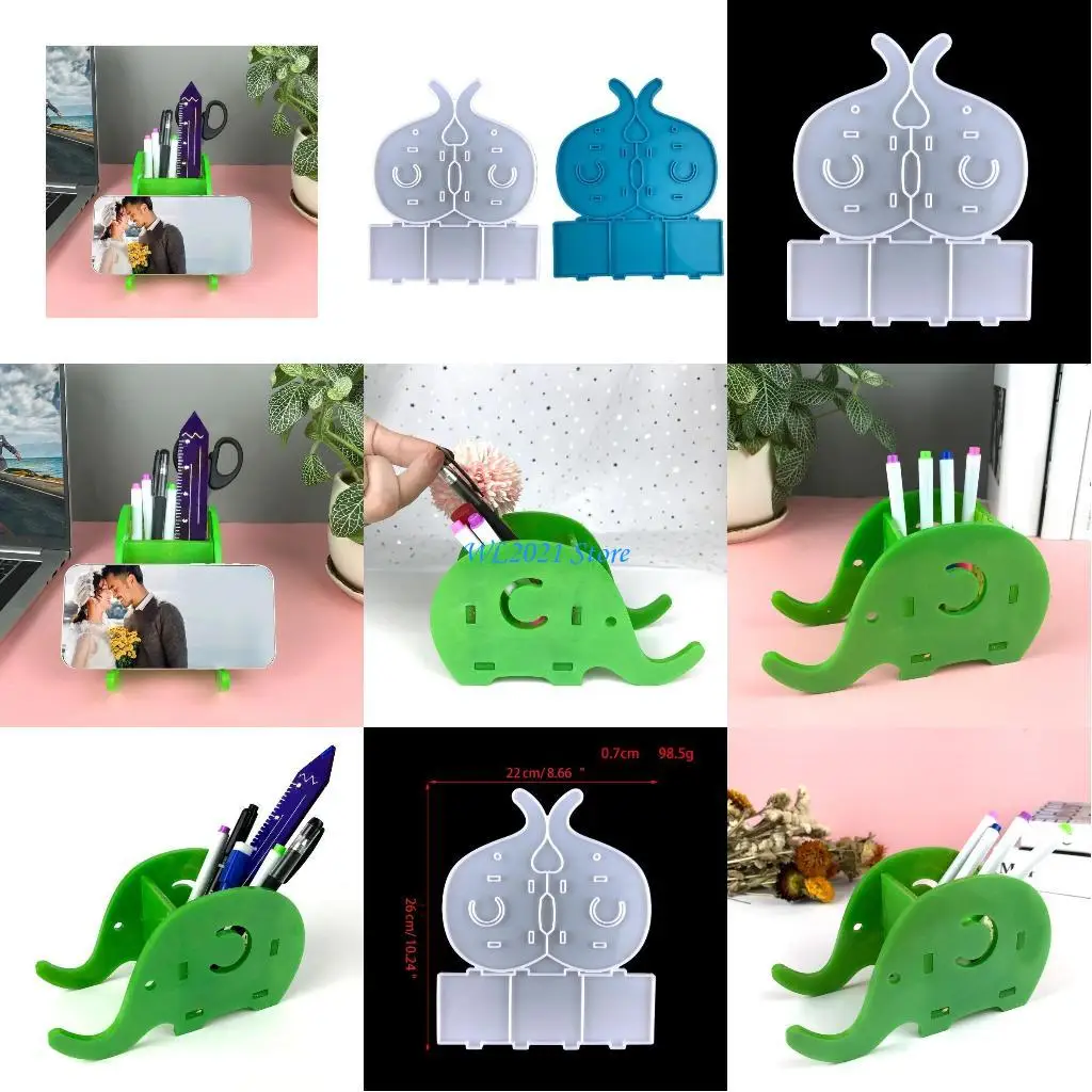 

G5GC держатель для ручек в форме слона, силиконовые формы, форма для эпоксидной смолы, сделай сам, подставка для телефона, из