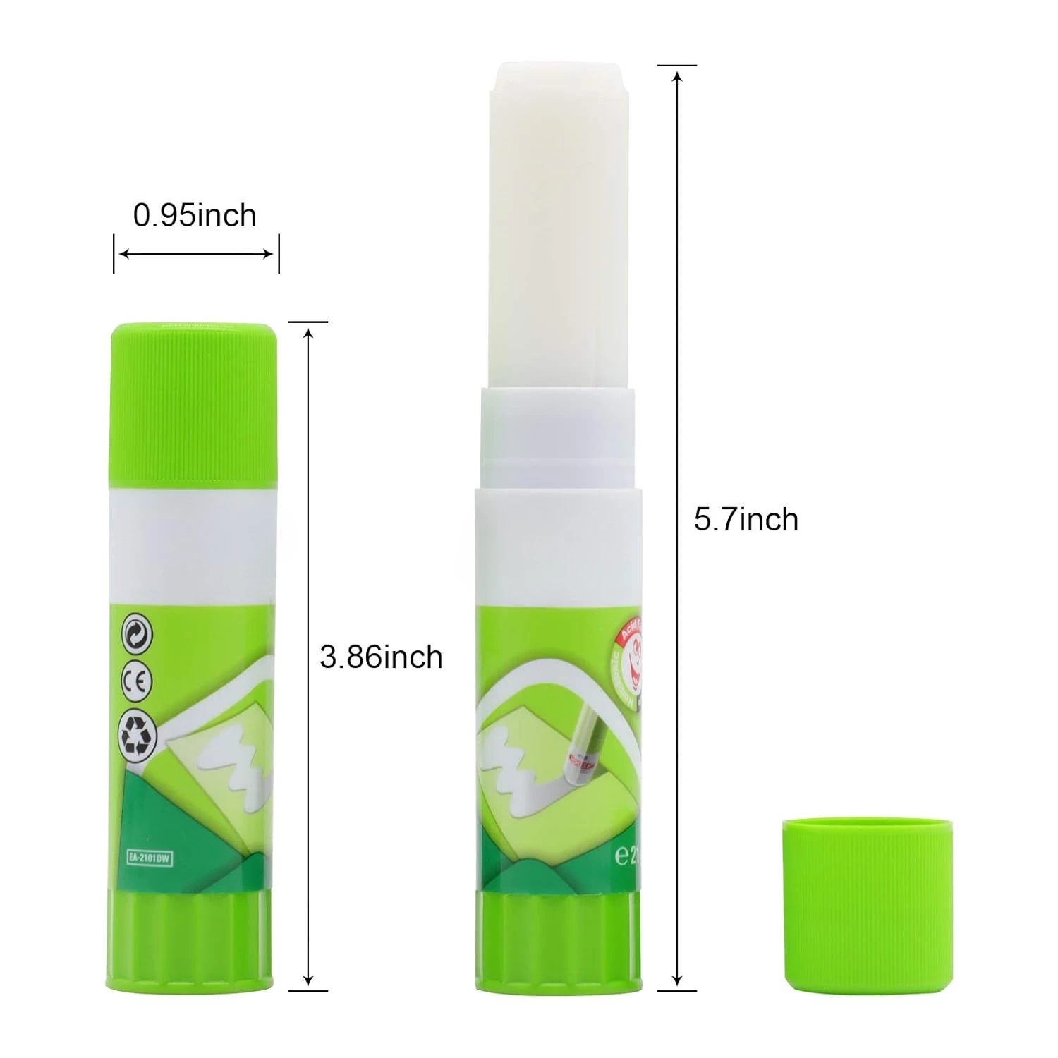 3D Printer Glue Sticks, 4 Pieces Solid Adhesive for Hot Bed Print Filament PLA Glass ABS PETG CPE