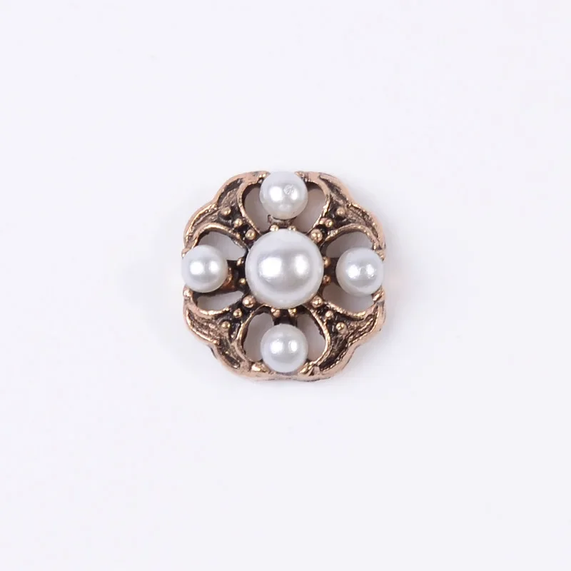 Xiaoxiangfeng retro alloy jewelry accessories bow four-leaf clover flower plate diamond-encrusted clothing hole shoes