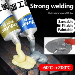 High Strength Metal Repair Glue AB Glue Strong Iron Bonding Heat Resistance Cold Weld Metal Repair Adhesive Agent Casting Glue