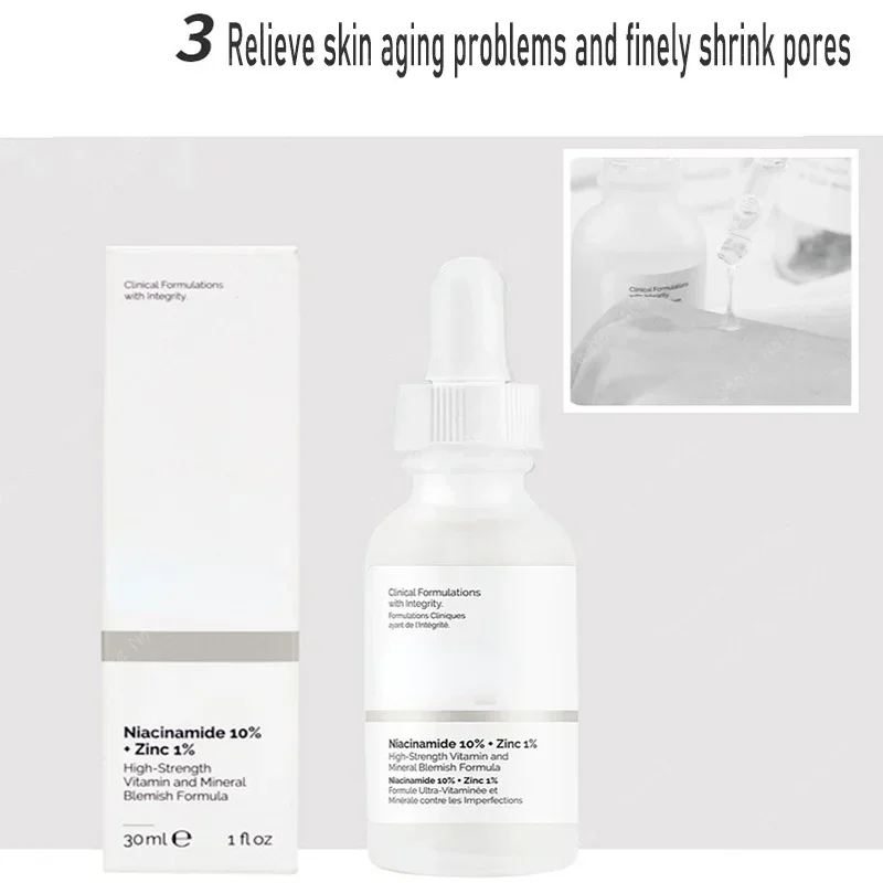 Niacinamide Magnesium Whitening Essence, Brightening and Shrinking Pores, High Strength Vitamins and Minerals