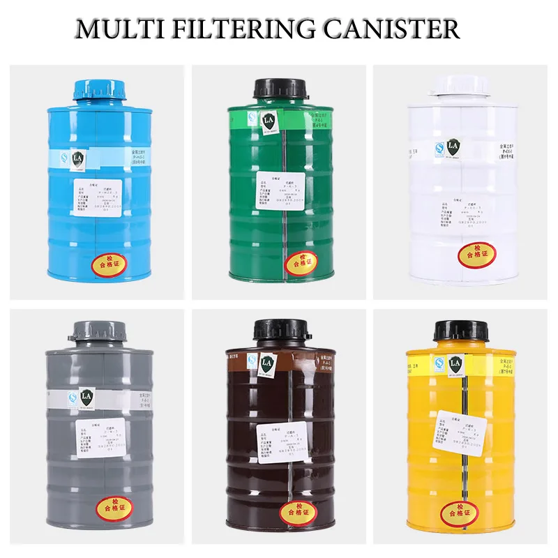 Multipurpose Full Mask Gas Respirator Chemical Filter Canister Painting Spray Pesticide Natural Rubber Mask Factory Work Safety