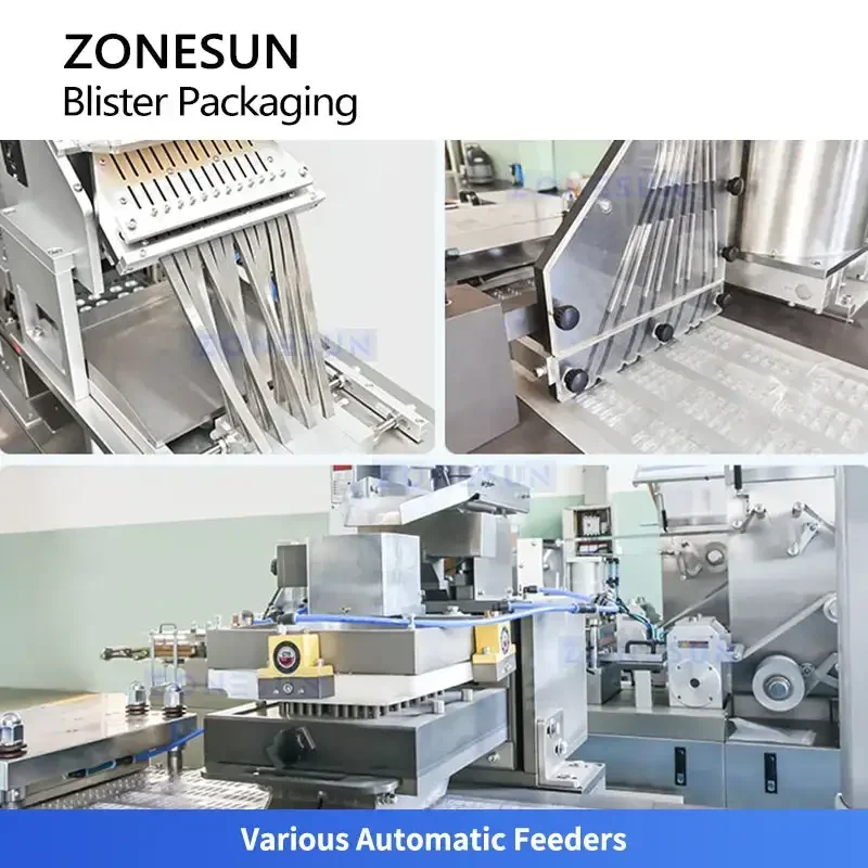 ZONESUN ZS-DPP180P Automatic Blister Packaging Machine PVC Alu Alu Pill Capsule Tablet Packing Machine with PLC Control