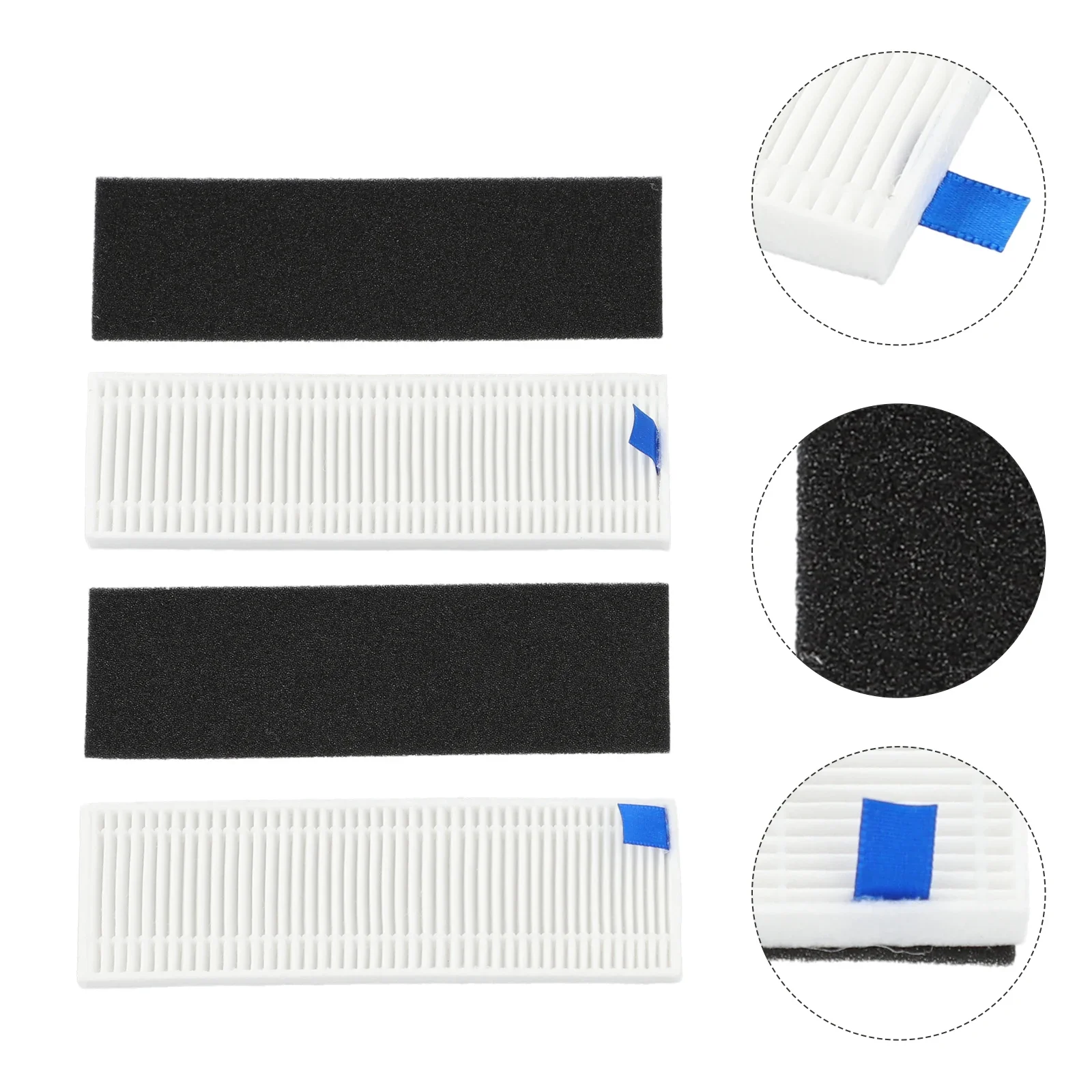 2pcs Filter+2pcs Foam Filters For X-Plorer Series 95 Pet Hair Accesso RR7987 Roboat Vacuum Cleaner Replacement Parts Clean Tools