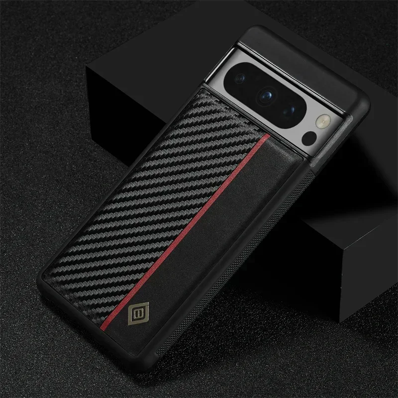 Leather Shockproof Hybrid Soft TPU Back Case For Google Pixel 8 8A 8 Pro Slim Cover For Google Pixel 7 7A 7 Pro