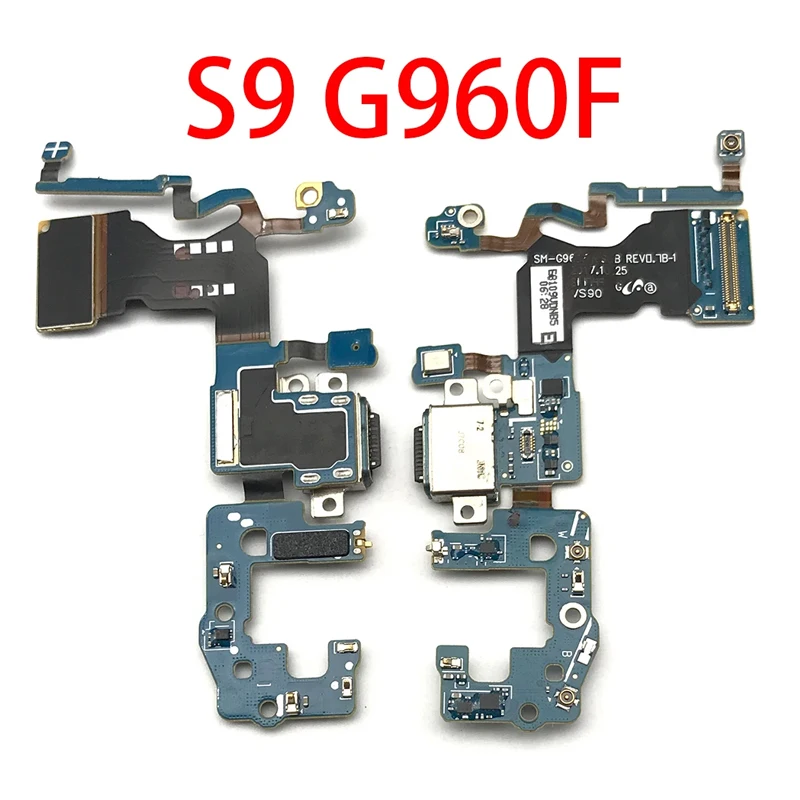 Ori USB Charging Dock Connector Flex Cable Mic Microphone Board For Samsung S8 S9 Plus G950F G955F G960F G965F G930