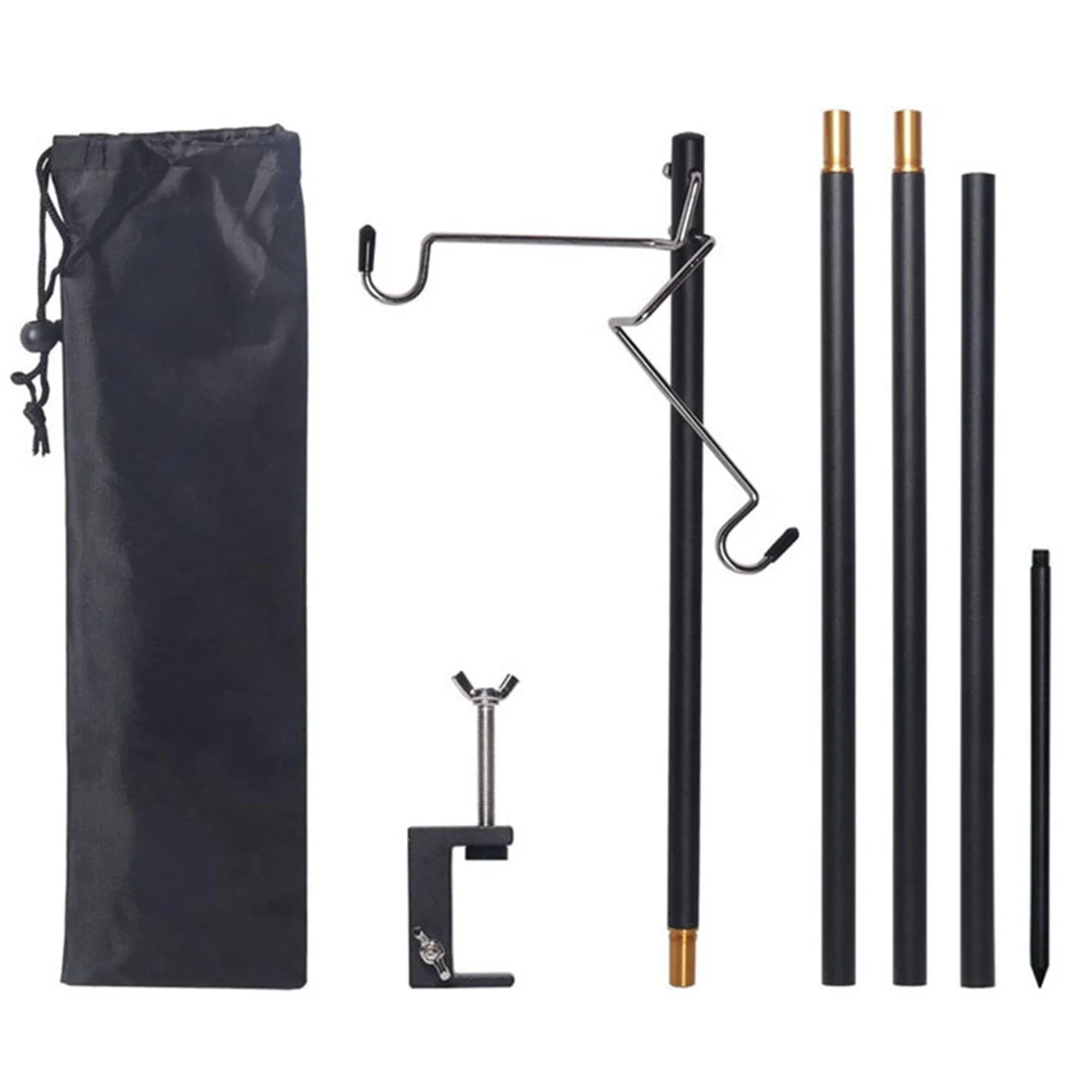 

Detachable Camping Lantern Lamp Bracket Mount Portable Storage Hook Tent Table Hanging Light Holder Fixing Stand Set HOT