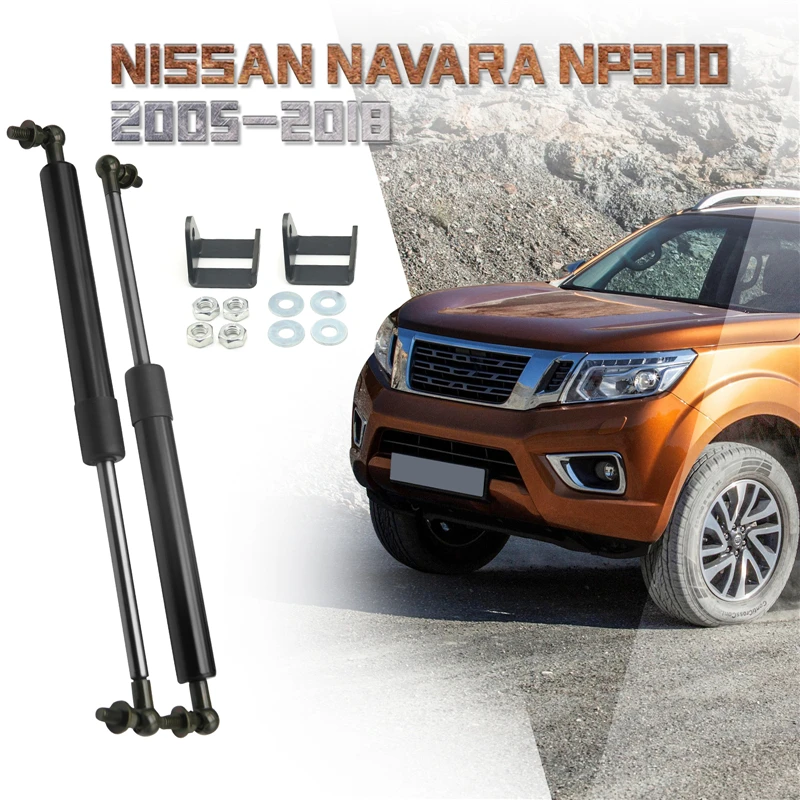 

Car Hood Gas Spring Support Rod Slow Down Shock Gas Strut For Nissan Navara NP300 2005-2018 Auto Accessories