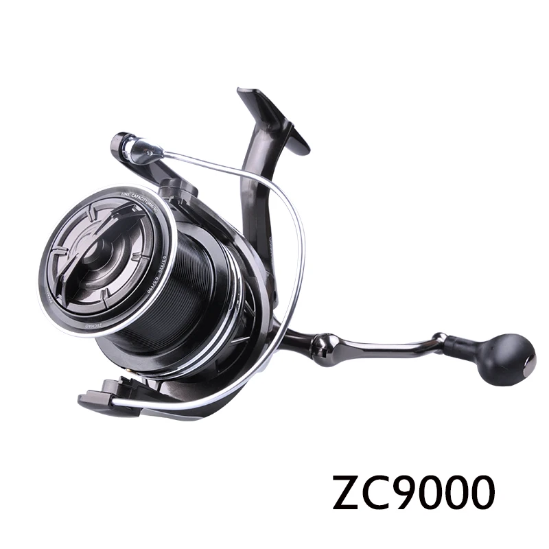 ZC9000-12000  brown color  right/left interchangeable handle  8+1 STAINLESS BALL BEARINGS fishing reel